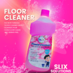Slix floor cleaner showcasing powerful floor cleaning formula with fresh fragrance