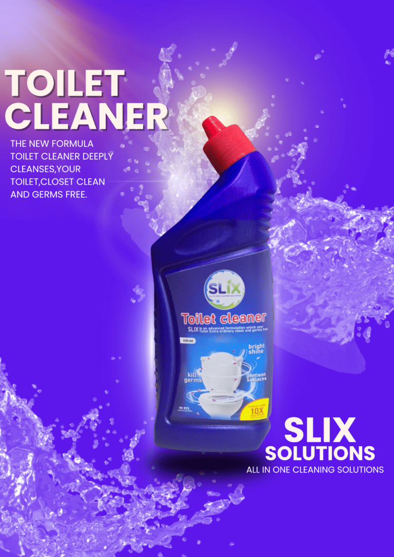 Slix toilet cleaner liquid bottle for deep cleaning and germ-free toilet